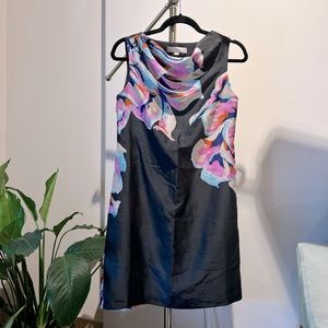 Abstract LOFT cowl neck shift dress
